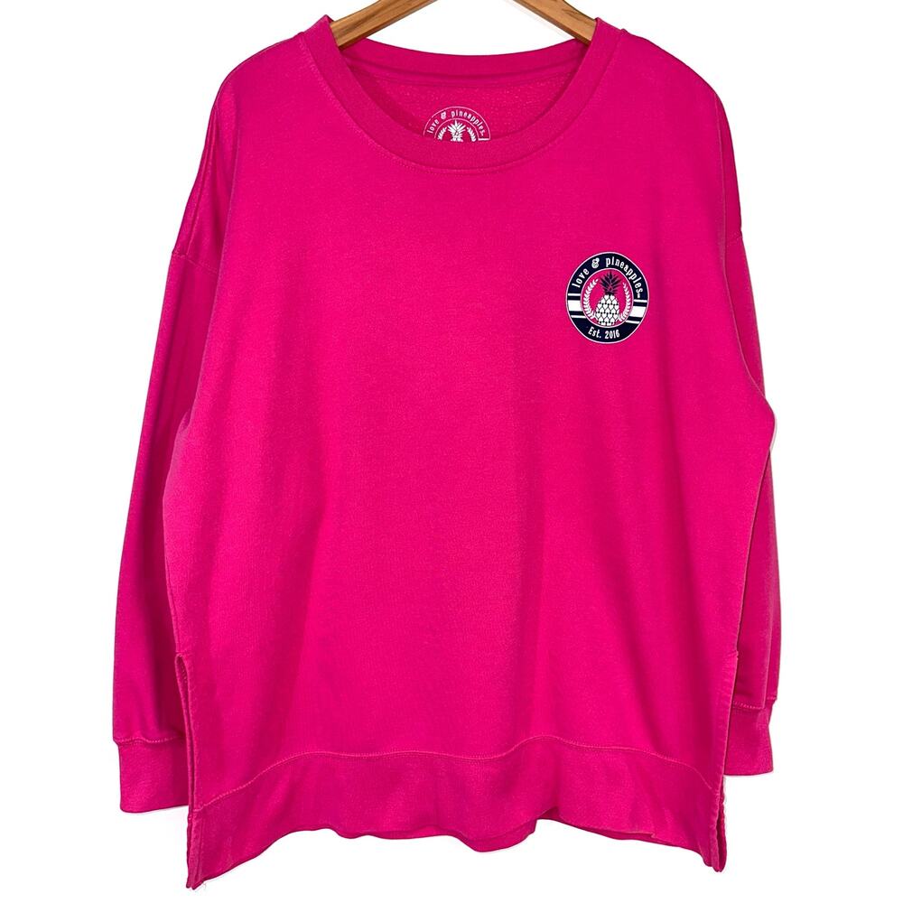 Love & Pineapples ‘The Best Things in Life Are Furry’ Dog Graphic Sweatshirt XL